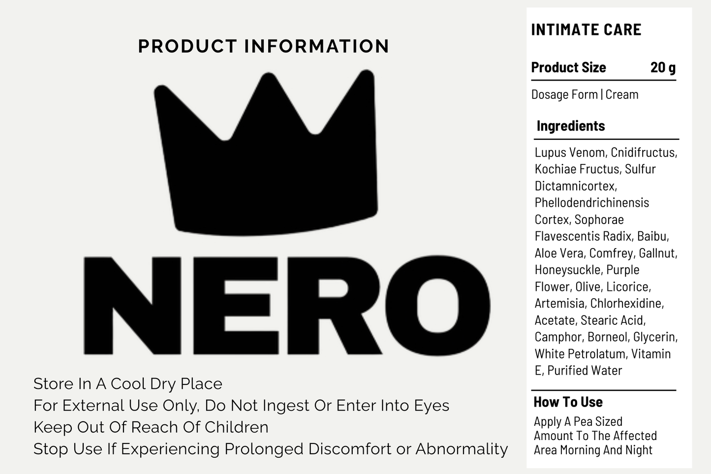 men intimate care cream